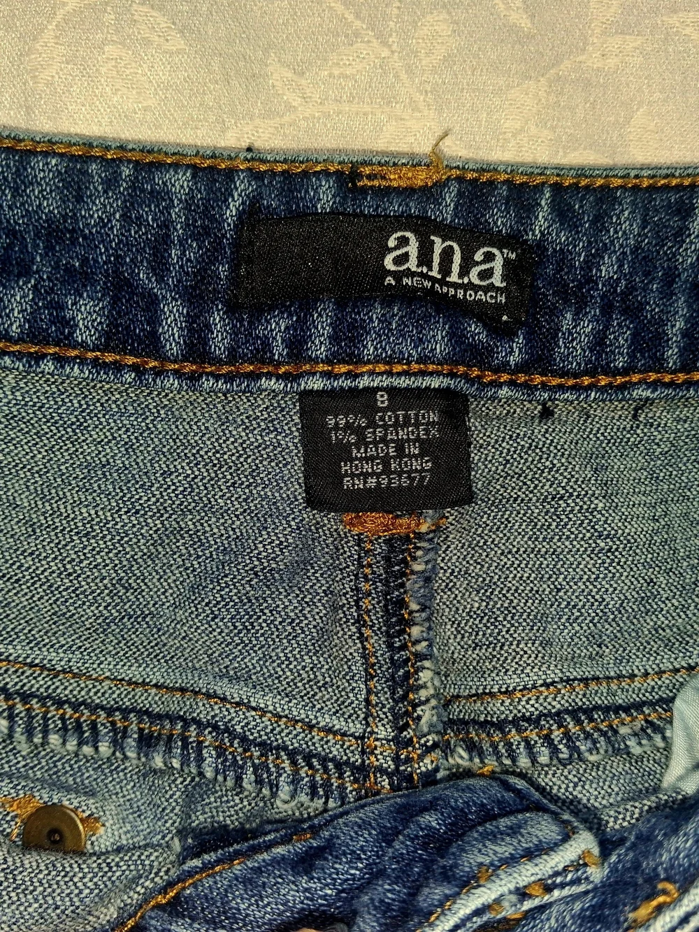 a.n.a Women's Blue Boot-Cut Jeans with Stud Accents - Picture 2 of 6